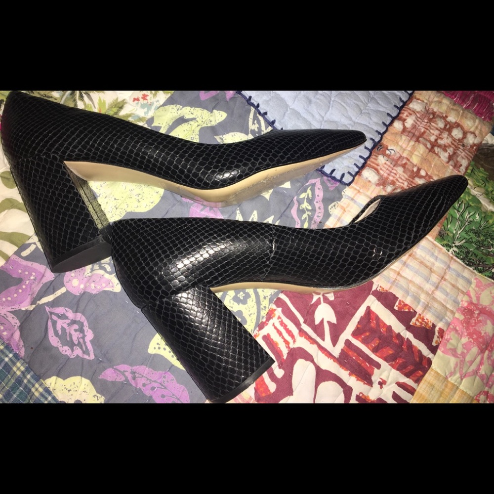 Zara Basic Collection Pointed toe 3" Block Heels (EUC)